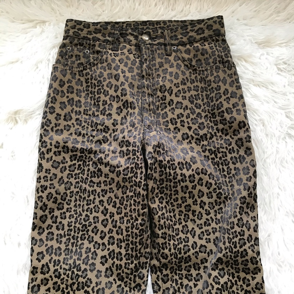 Vintage 1990’s Fendi Zucca Leopard Print Trousers - Picture 5 of 16
